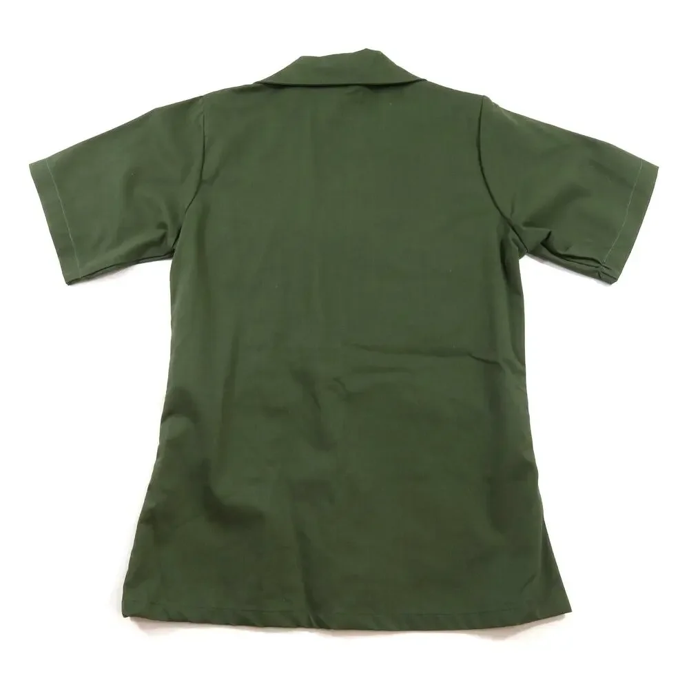 Military Utility Shirt USAF Shirt Green Short Sleeve Button Up Sz 14.5 x 33